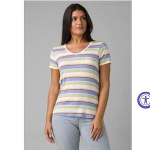 Prana Women's Foundation Short Sleeve V-Neck